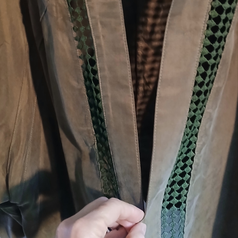 Free People Color Olive open-up Kimono